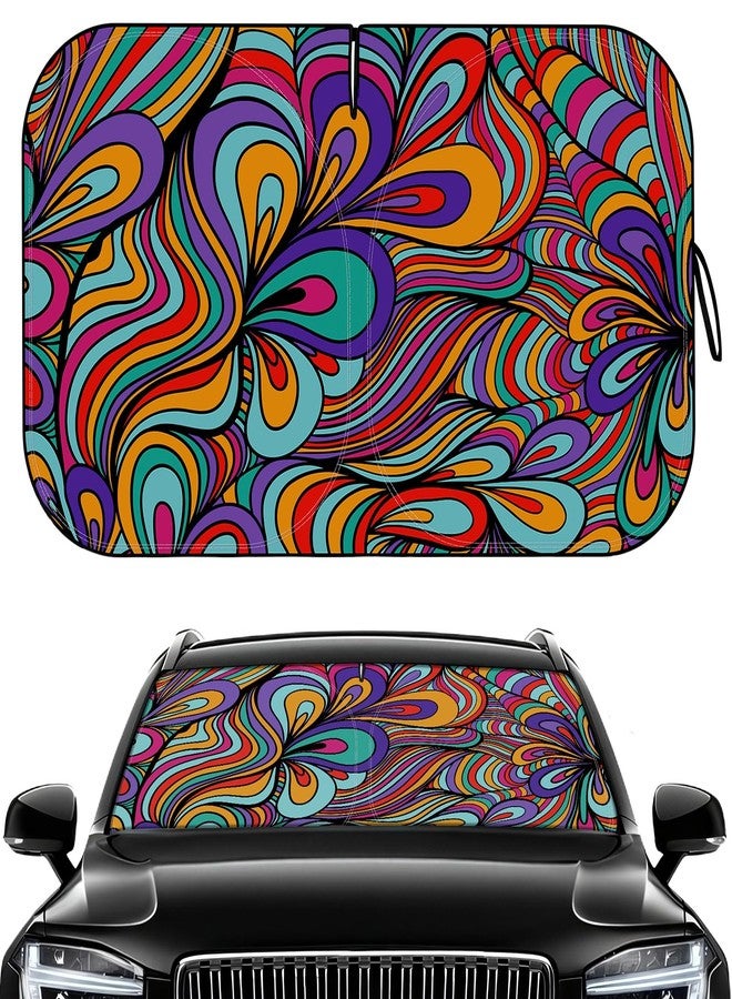 Pleneal Windshield Sun Shade - Car Sun Shade Windshield, Reflector Sunshade Offers Ultimate Sun Protection for Hatchback, Truck, SUV, MPV - Image 1