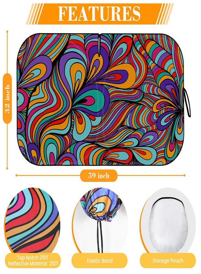 Pleneal Windshield Sun Shade - Car Sun Shade Windshield, Reflector Sunshade Offers Ultimate Sun Protection for Hatchback, Truck, SUV, MPV - Image 2