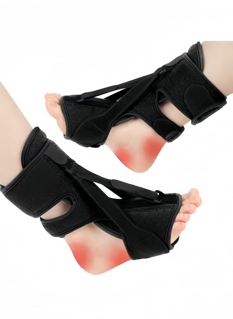 1 Pack Plantar Fasciitis Night Splint Upgraded 3 Adjustable Straps Plantar Fasciitis, Support Brace for Plantar Fasciitis Relief, Relieves Achilles Tendonitis and Foot Drop - Image 1