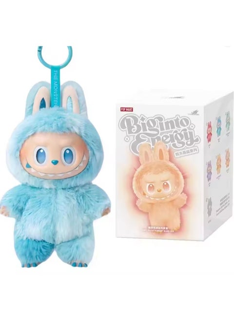 Labubu THE MONSTERS Bigmo Energy Plush Keychain Figure blue