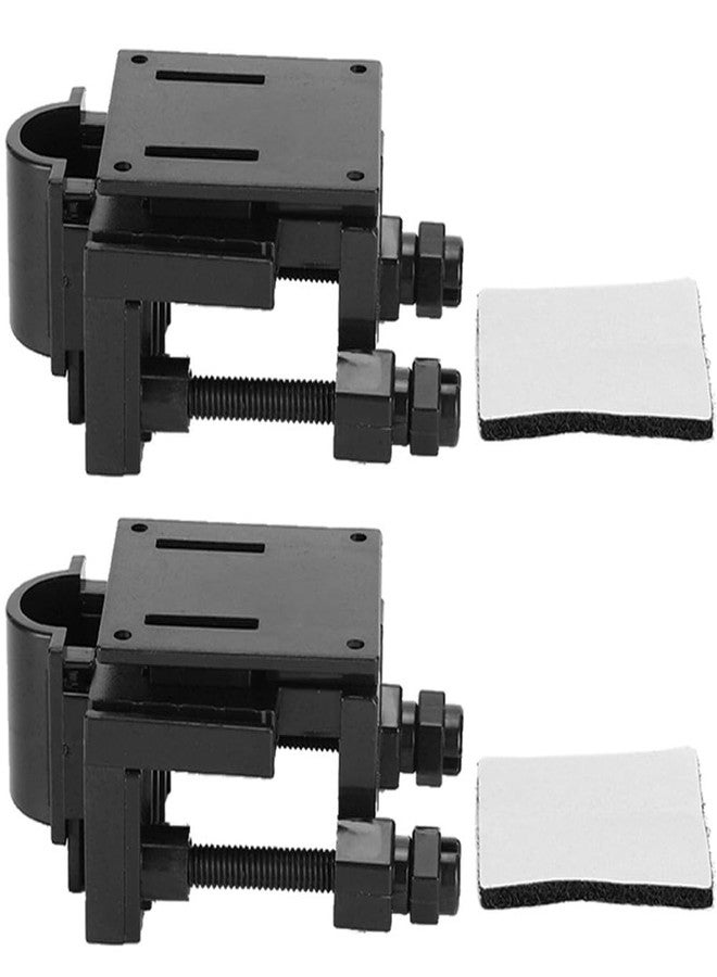 Chiffonade 2Pcs 2.8 Inch Aquarium Hose Clamp Clip Plastic Pipe Holder with Stainless Steel Fasteners for Tube Dia Within 18mm - Image 1