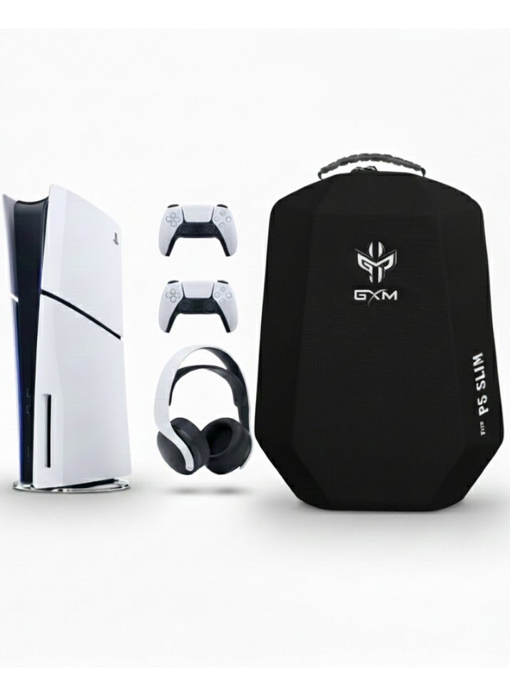 iCore GXM Case for PS5 Slim | Shockproof Travel Bag | Protective Storage for Console, Controllers & Accessories | Hard Shell Carrying | Lightweight & Durable | UAE Stock - Image 2