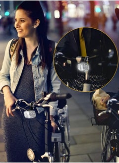 GROIC 9 Pcs Bicycle Reflectors Kits Front and Rear Kit Bike Wheel Spoke Reflectors Accessories Reflectors Safety Warning Lighting Sticker for Night Cycling, Handlebar, Seatpost, Wheel  - Image 3