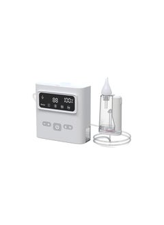 Generic Baby & Adult Electric Nasal Aspirator, Mucus Nose Suction Vacuum, 3 Adjustable Levels, White, Silicone, Waterproof  - Image 1