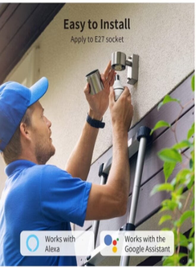 WiFi Light Bulb Camera, 360° Light Bulb Security Camera. HD Security Camera for Indoor Outdoor(AC110V-220V) - Image 5