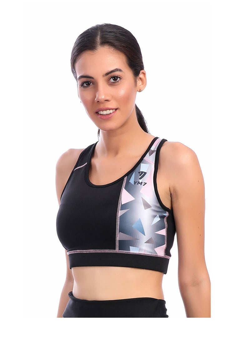 Generic - ARRORA-BLACK SPORTS BRA AND LEGGINGS SET - Image 1