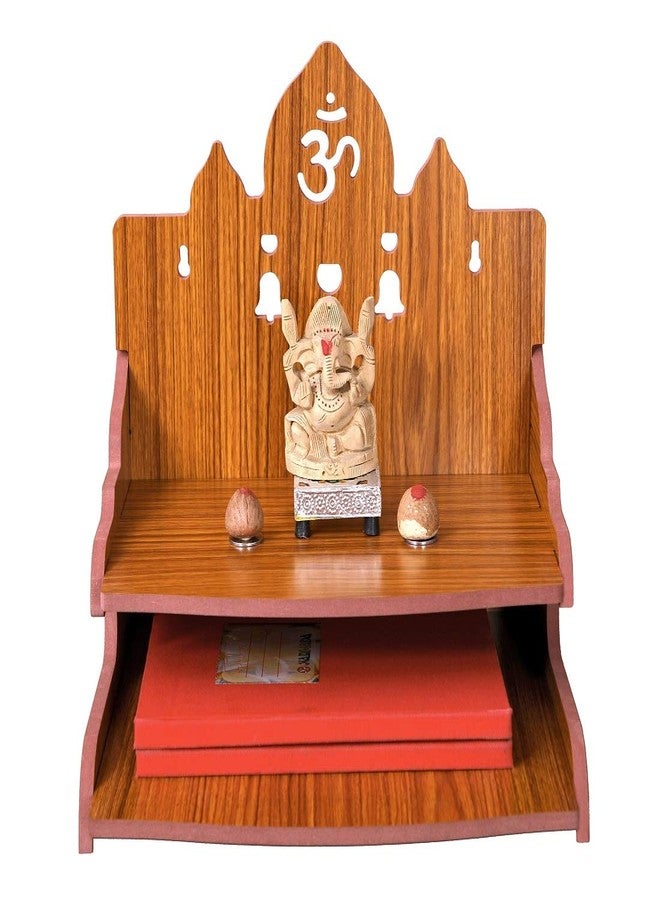 MS Enterprises Wooden Beautiful Plywood Mandir Pooja Room Home Decor Office OR Home Temple Wall Hanging Product (RED A) - Image 2