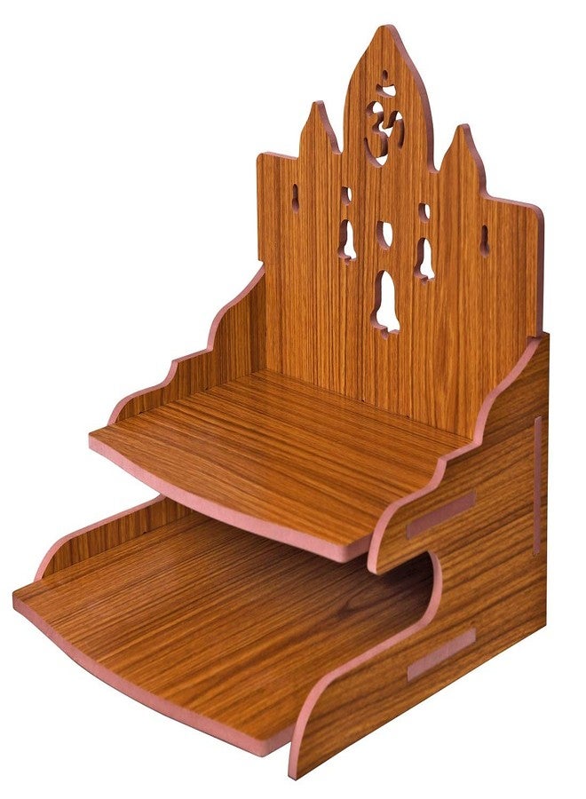 MS Enterprises Wooden Beautiful Plywood Mandir Pooja Room Home Decor Office OR Home Temple Wall Hanging Product (RED A) - Image 1