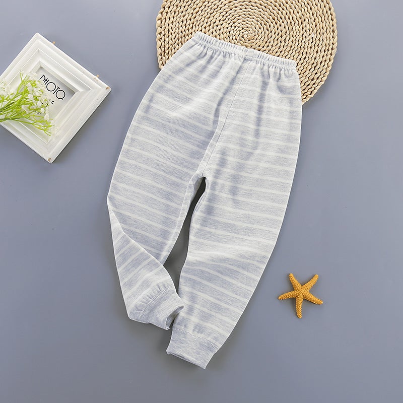 Children'S Clothing Kidsren'S Pants Pure Cotton Girls' Leggings Baby Colorful Cotton Single Long Johns One Piece Drop Shipping - Image 1