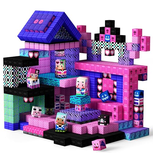 GobiDex 100PCS Magnetic Blocks for Girls Build MagWonder with Magnet Building Toys Set Princess Sensory Gift for Boys Girls Birthday - Image 1