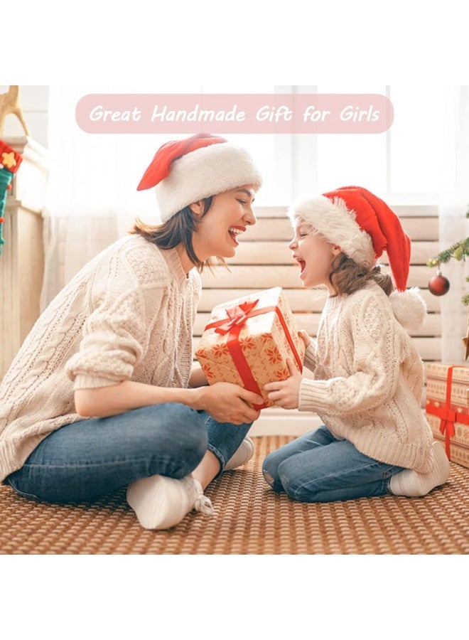 بيوينتي طقم صناعة الأساور من بيونتي للفتيات، مصنوع من الألوي والخرز باللون الوردي، مناسب للفتيات. يتميز بقطع قابلة للفصل ومحمول ولا يتطلب أدوات، مع صندوق مجوهرات - Image 5