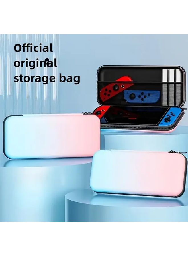 Red Travel Carrying Case for Switch and Switch OLED Spacious Protective Bag with Multiple Compartments - Image 1