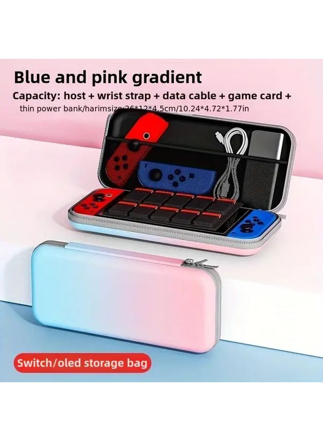 Red Travel Carrying Case for Switch and Switch OLED Spacious Protective Bag with Multiple Compartments - Image 2
