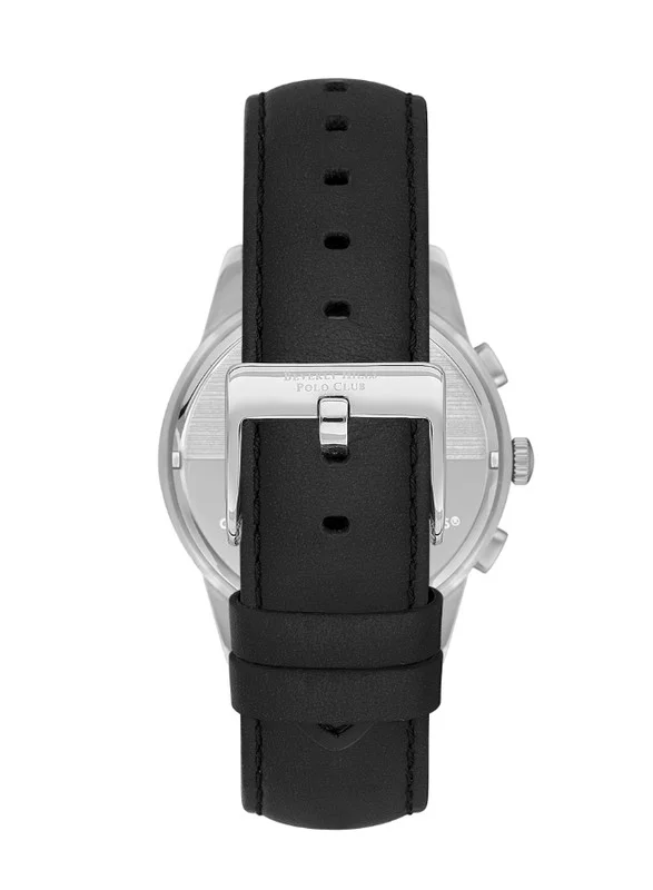 بيفرلي هيلز بولو كلوب Beverly Hills Polo Club BP3550X.381 Men Multi Function Display Watch & Leather Strap Black