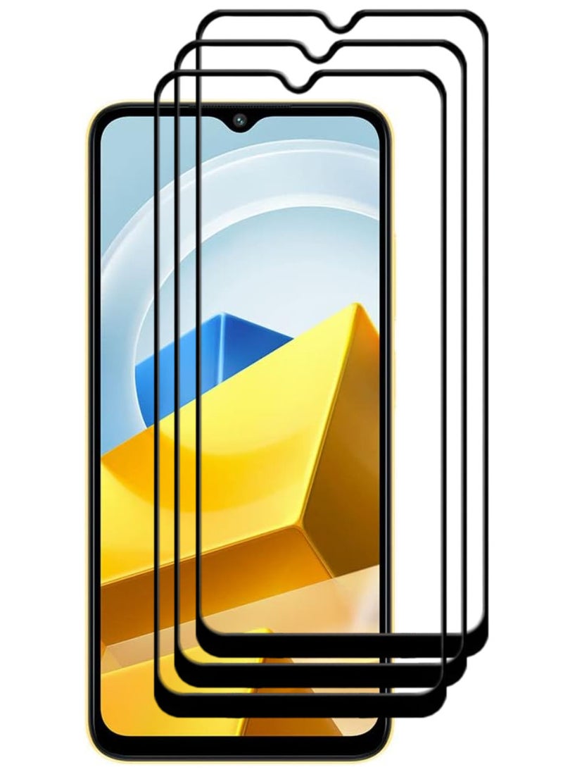 ACLIX 3 Pieces Antistatic ESD Dustproof Premium Quality High Definition Tempered Glass Screen Protector Designed For Xiaomi Poco M5 - Image 1