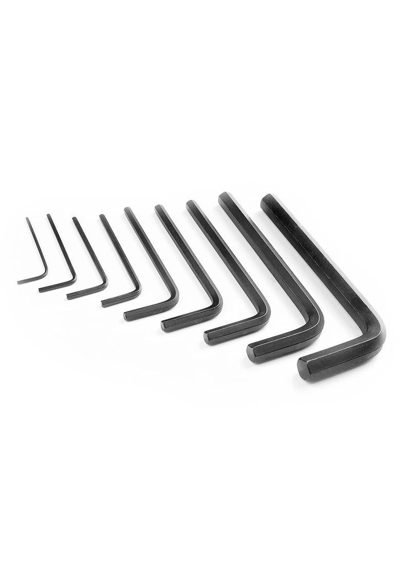 Red Champion Red Champion 9 Pcs Full Hex Allen Key Kit Bolt Spanner Goti Wrench L Shape Repair Tool Set for BikeBicycleCycleGuitar Allen Key Set With Small Screwdriver  - Image 2