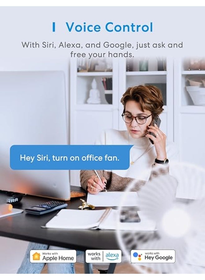 Meross Smart Power Strip - Apple HomeKit, Alexa, Google Home Compatible - 4 AC Outlets, 4 - Image 3