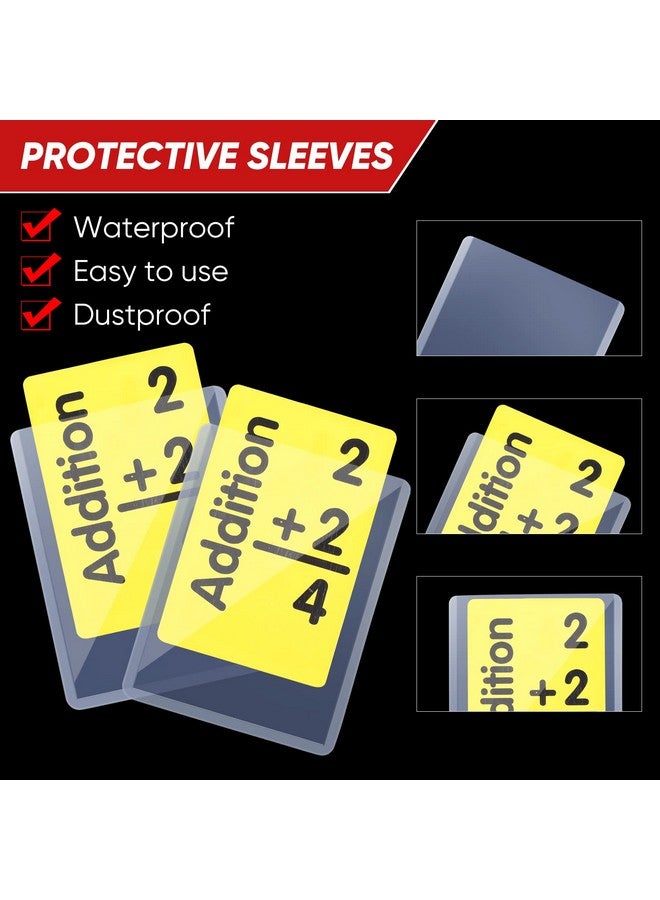 Chinco 400 Pieces Card Sleeve Hard Plastic Card Protector Card Holder For Trading Card Baseball Card Football Card Sport Card Card Photo Card 3 X 4 Inches (Clear)  - Image 4