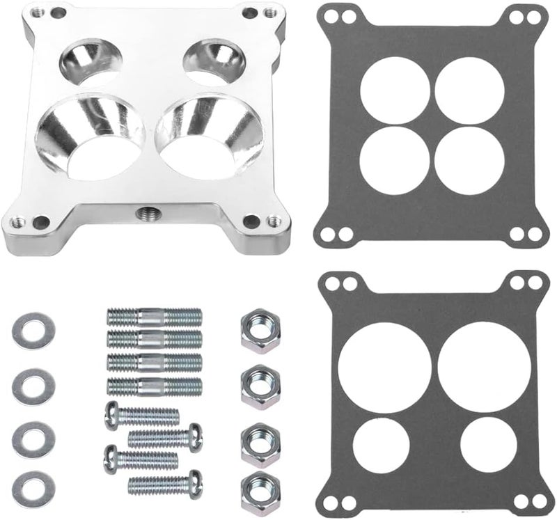 SOASEMBE Edelbrock 2696 Carburetor Spacer Adapter - Square-Bore to Spread-Bore Aluminum - Image 5