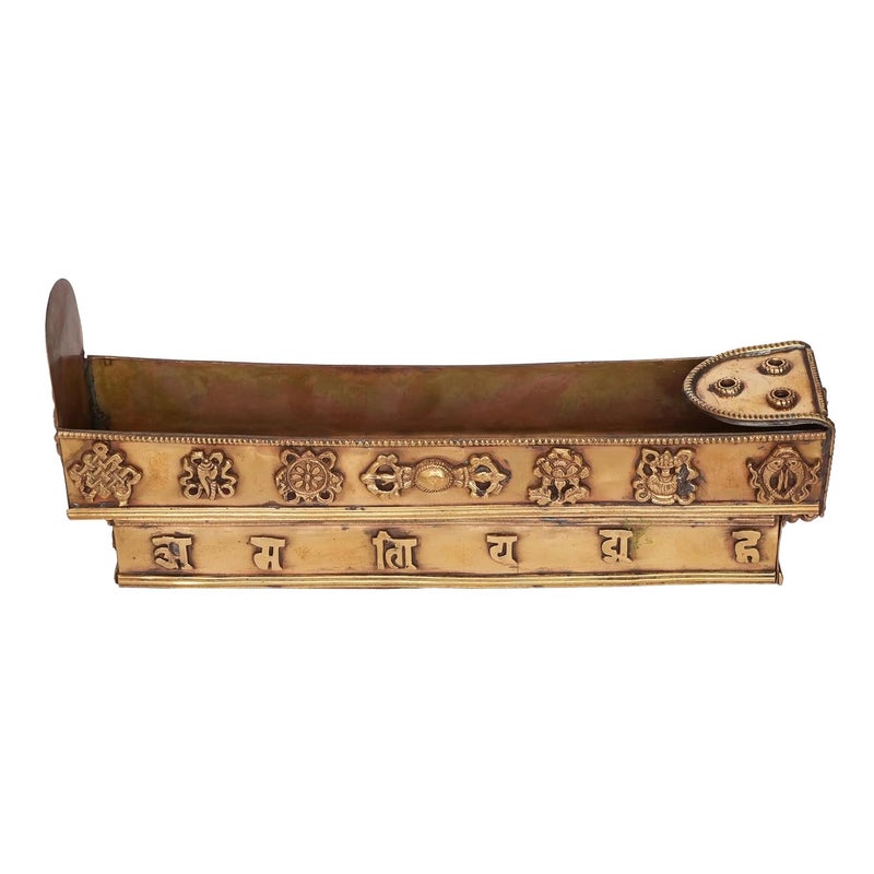 KALARAMBH Kalarambh Brass Incense Stick Holde rand Ash Catcher Agarbatti Stand for Home Height 43 Inch 
