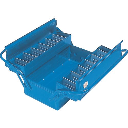 TRUSCO GL-410-B 2-Tier Tool Box, 16.2 x 8.7 x 11.4 inches (412 x 220 x 289 cm), Blue - Image 3