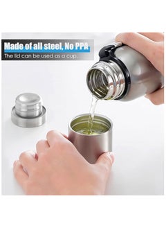 TYCOM Thermal Insulated Water Bottle 1000 ML With LED 316 Stainless Steel Double Wall Vacuum insulated Water Bottles for Hot Cold Water Gym Bottle Flask Bottle LED Display Silver.  - Image 5