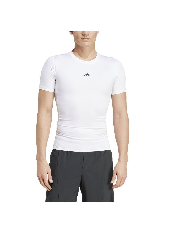 اديداس تيشيرت أبيض رجالي بأكمام قصيرة - Image 3