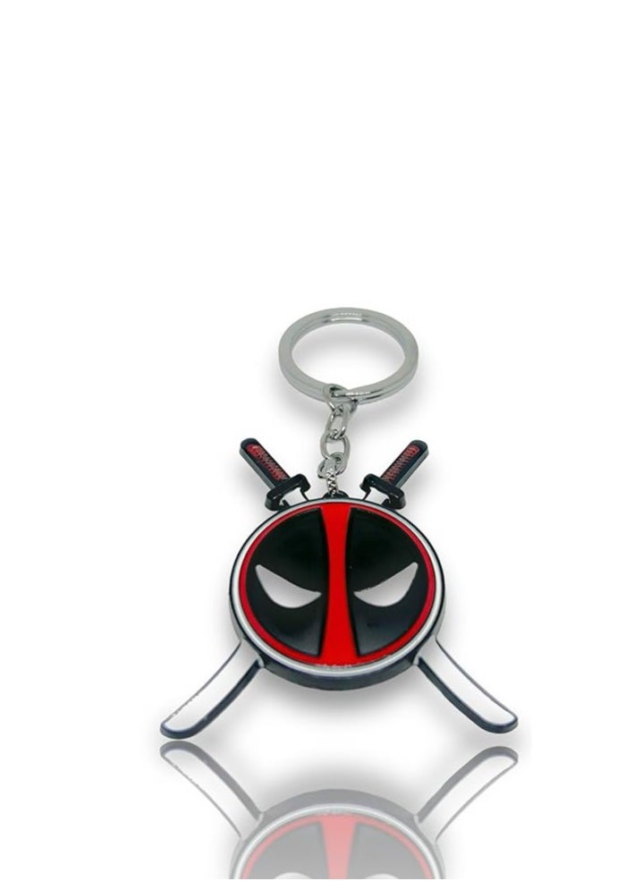Generic - Avengers Marvel 3D Cross Sword Deadpool Keychain | Ideal Gift for Men, Boyfriend, Brother, and Avenger Fans | Keyring For Bikes, Cars - Image 1