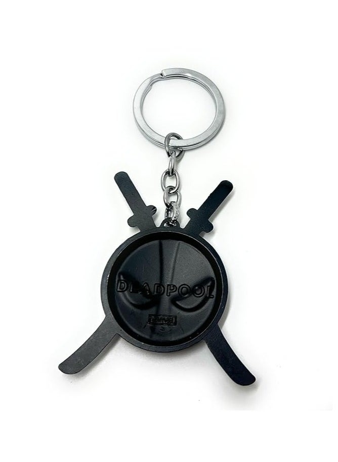 Generic - Avengers Marvel 3D Cross Sword Deadpool Keychain | Ideal Gift for Men, Boyfriend, Brother, and Avenger Fans | Keyring For Bikes, Cars - Image 1