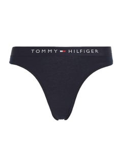 TOMMY HILFIGER Women's Original Logo Waistband Briefs Underwear Bottoms, Navy  - Image 2