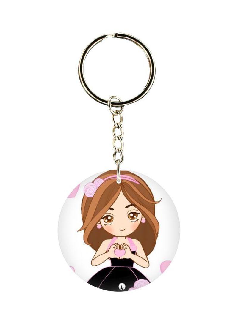 RKN Girl Printed Keychain