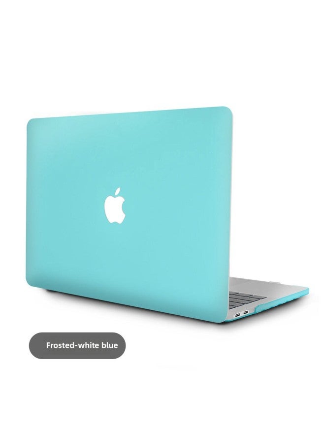 Protective Case For Macbookpro For Apple Laptop Protective Case Air Frosted Crystal Clear Case-Color:Frosted-White Blue-Applicable Model:Plane Pro14(A2442/A2779) - Image 1