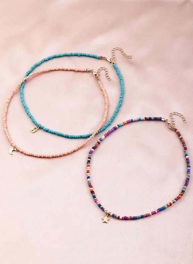 Take Two Set of 3 - Beaded Necklace