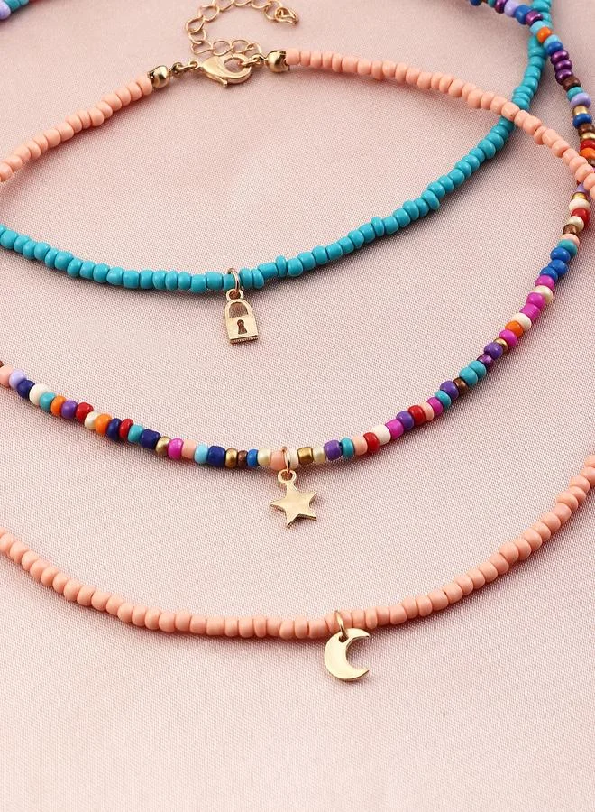 Take Two  Set of 3 - Beaded Necklace for Women | Best Price UAE