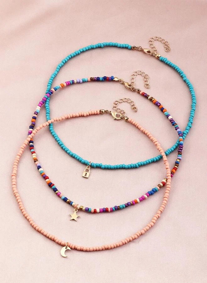 Take Two  Set of 3 - Beaded Necklace for Women | Best Price UAE