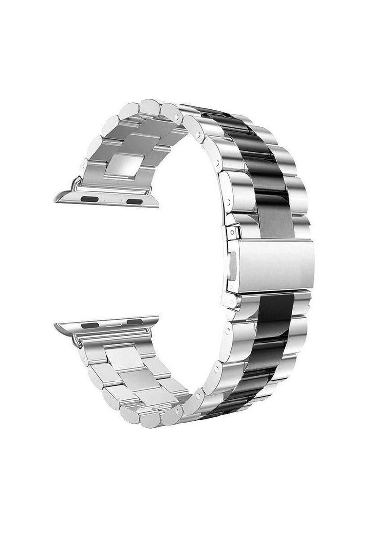 Generic - Stainless Steel Metal Bracelet Watch Band Strap Apple Smart Watch Series 4/5/6 - 42/44mm - Image 1