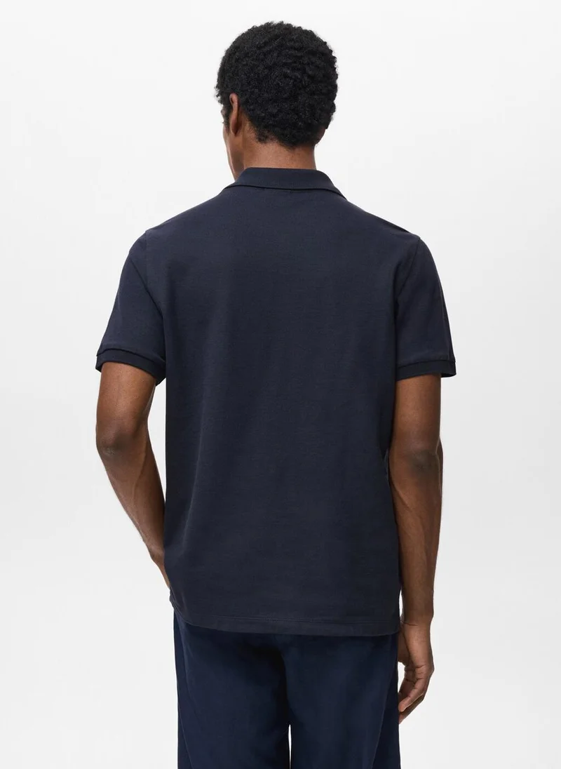 Mango Man Regular-Fit  Piqué Polo Shirt
