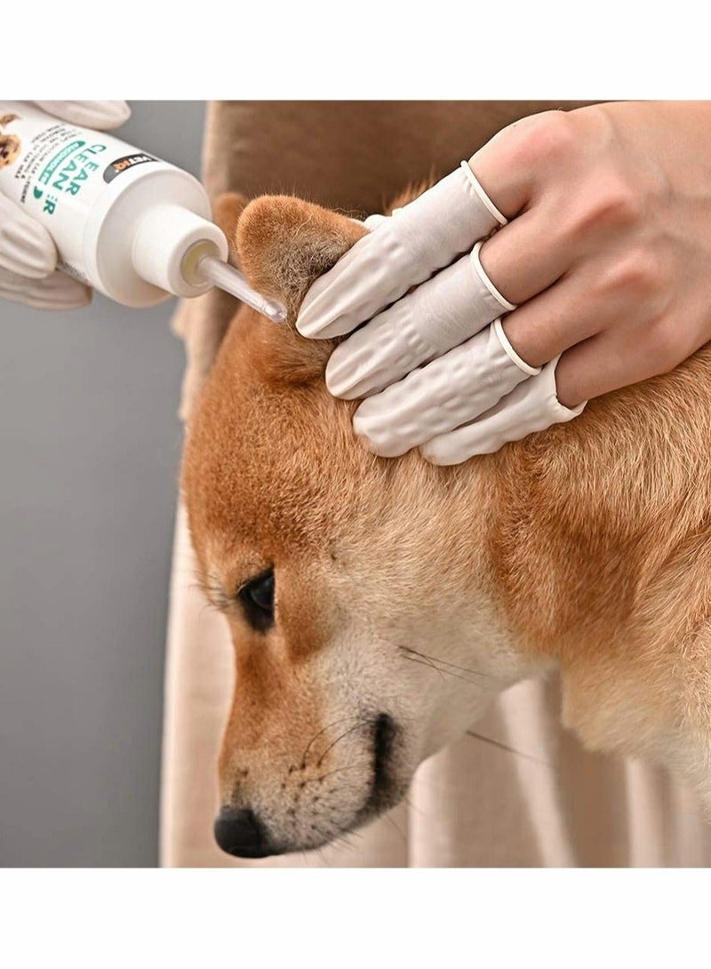 كابتن تيك Latex Finger cots Pack of 50 Disposable Medium Size Finger Protectors Durable Medium Fingertip Protective Finger Gloves for Cutting and Crafting Work Painting Hobbies Sports and More - Image 4