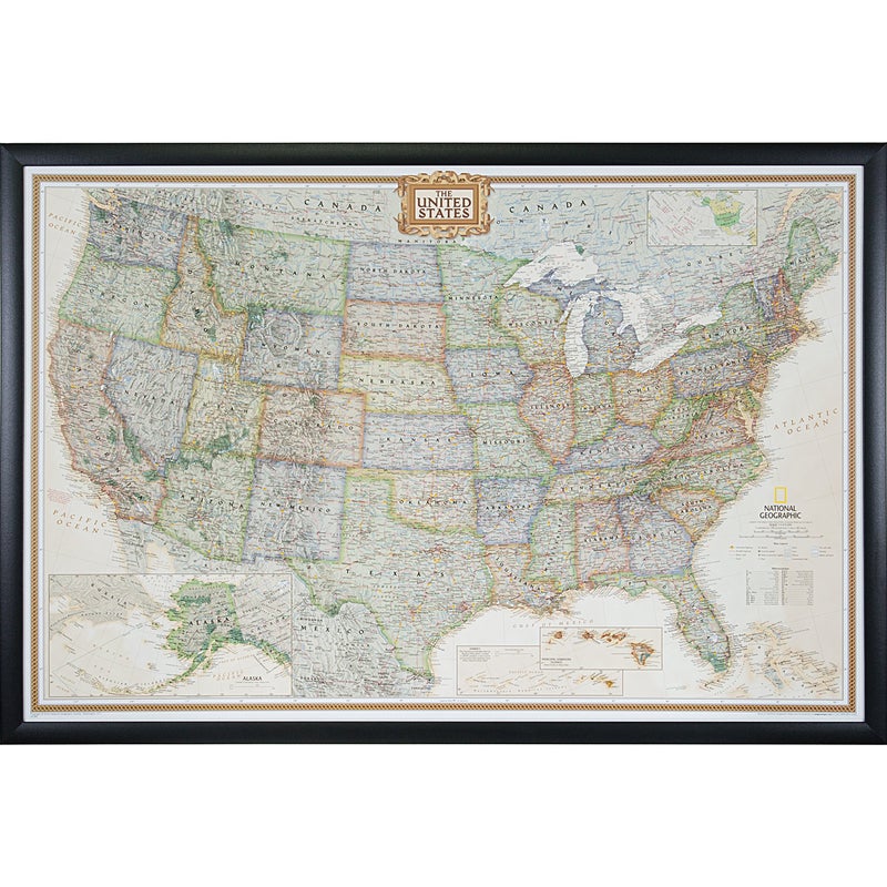 Craig Frames Craig Frames Wayfarer Executive United States Push Pin Travel Map