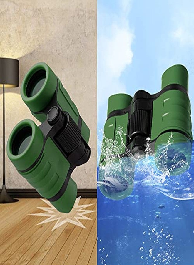 Extrapins Kids' Compact Green Binoculars - Outdoor Exploration Kit, Age 3-12, Shockproof, Perfect for Bird Watching, Hiking, Camping, Travel & Learning - Image 3