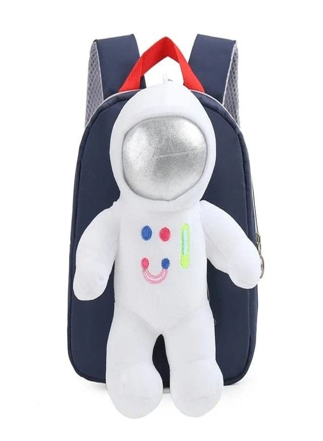 RIANZ Cute Astronaut Baby Backpack for Kids Girls & Boys Plush Bag with with Cartoon Uni-corn Stuffed Toy for Toddler Baby 1-3Years Old Child (Blue) - Image 1