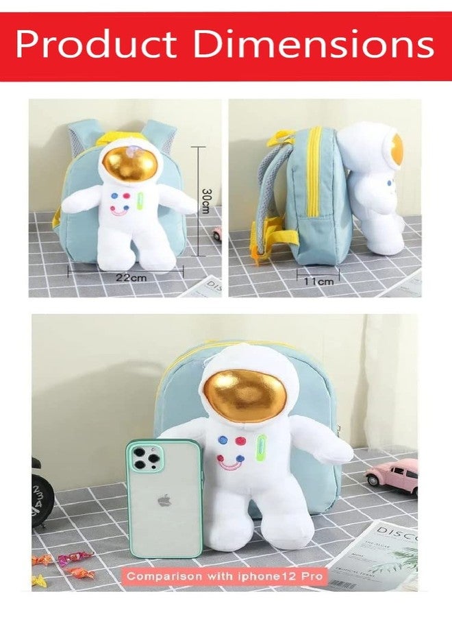 RIANZ Cute Astronaut Baby Backpack for Kids Girls & Boys Plush Bag with with Cartoon Uni-corn Stuffed Toy for Toddler Baby 1-3Years Old Child (Blue) - Image 5