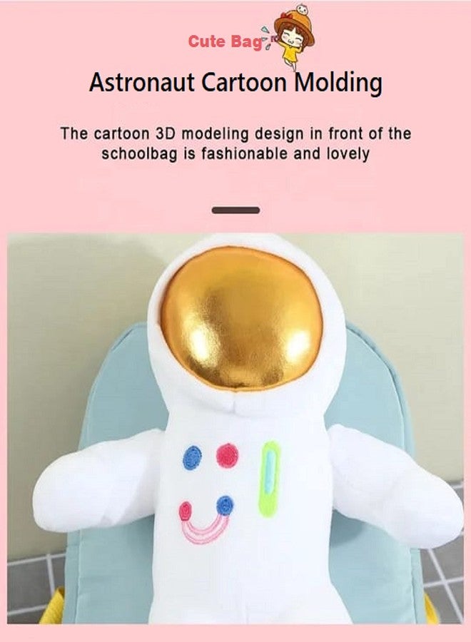 RIANZ Cute Astronaut Baby Backpack for Kids Girls & Boys Plush Bag with with Cartoon Uni-corn Stuffed Toy for Toddler Baby 1-3Years Old Child (Blue) - Image 2