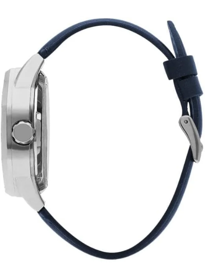 Lee Cooper Lee Cooper Men's G3265 Movement Watch, Automatic Display and Leather Strap - LC07904.399, Blue