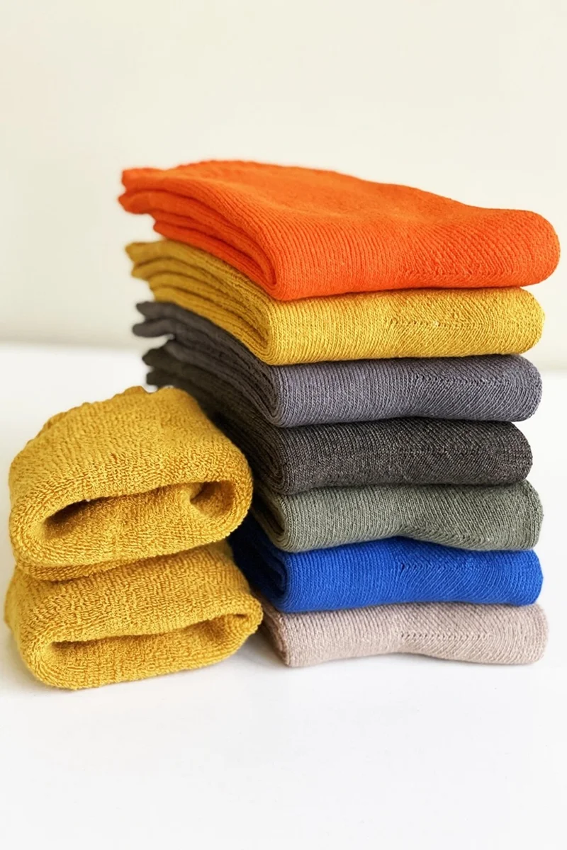Bgk 7-pack Unisex Winter Towel Socks Cotton