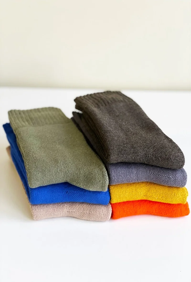 Bgk 7-pack Unisex Winter Towel Socks Cotton