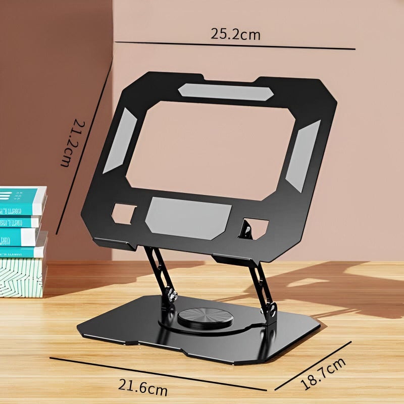 Adjustable Holder - Multi‑Angle 360° Rotating Foldable Device Stand with Carbon Steel Core, Compact and Stable for Desk, Bedside, or Travel Use Across Smartphones and Small Tablets - Image 5