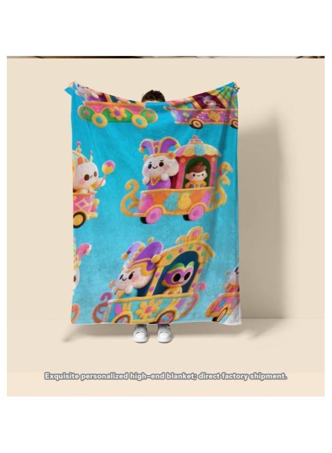 general Flannel thin blanket (warm and comfortable, suitable for sleep, gaming, dust removal and sandproof) 150cm*200cm - 1029 - Image 4