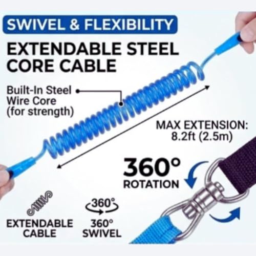 KRESHU Child Anti Lost Belt Safety Wrist Extra Long Harness Strap Rope Leash Walking Hand Belt Band Wristband for Toddlers Children (Pack of 1) - Image 4