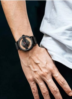 TOMI A stylish unisex wrist watch from Tommy with a black leather strap for men and women from TOMI, the watch face size is 40 mm and the thickness is 9 mm  - Image 2